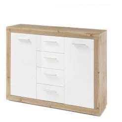 Buffet 2 Portes 4 Tiroirs - IBIZA - Calicosy - Bois Clair