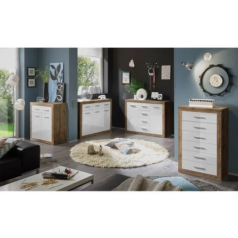 Buffet 2 Portes 4 Tiroirs - IBIZA - Calicosy - Bois Clair 2 Buffet 2 Portes 4 Tiroirs - IBIZA - Calicosy - Bois Clair – Image 2