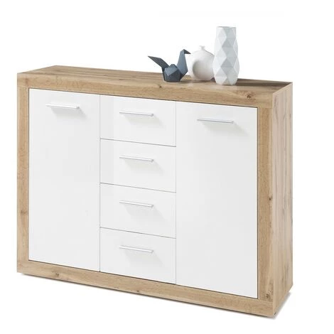 Buffet 2 Portes 4 Tiroirs - IBIZA - Calicosy - Bois Clair 3 Buffet 2 Portes 4 Tiroirs - IBIZA - Calicosy - Bois Clair – Image 3