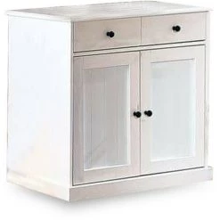 Buffets BOBOCHIC - Buffet 90cm WINTERLAND Blanc En Bois Massif - Blanc 7 Buffets BOBOCHIC - Buffet 90cm WINTERLAND Blanc En Bois Massif - Blanc -Buffet et enfilade Soldes 32389100 3