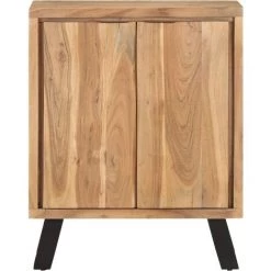 VidaXL Buffet 60x36x76 Cm Bois D'acacia Solide Avec Bord Naturel - Brun 6 VidaXL Buffet 60x36x76 Cm Bois D'acacia Solide Avec Bord Naturel - Brun -Buffet et enfilade Soldes 32392856 2