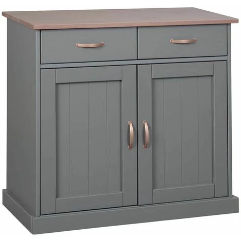ALTOBUY MELINA - Buffet 2 Portes 2 Tiroirs Coloris Gris - Gris 1 ALTOBUY MELINA - Buffet 2 Portes 2 Tiroirs Coloris Gris - Gris