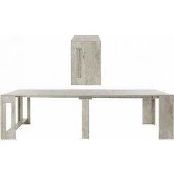HOME MANIA Table Console Pratika - Economiseur D'espace, Polyvalent, Extensible - Pour Le Salon, La Salle A Manger, Le Couloir, Le Bureau - Elm En Bois, 90 X 300 X 77 6 HOME MANIA Table Console Pratika - Economiseur D'espace, Polyvalent, Extensible - Pour Le Salon, La Salle A Manger, Le Couloir, Le Bureau - Elm En Bois, 90 X 300 X 77 -Buffet et enfilade Soldes 32489846 3