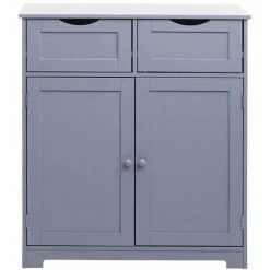 Commode HHG-596, Meuble à Tiroirs, 2 Tiroirs Et 2 Portes 80x70x35cm ~ Gris 9 Commode HHG-596, Meuble à Tiroirs, 2 Tiroirs Et 2 Portes 80x70x35cm ~ Gris -Buffet et enfilade Soldes 32803470 5