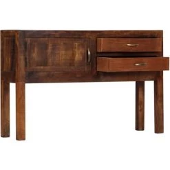 YOUTHUP Buffet 118x30x75 Cm Bois De Manguier Massif - Brun 9 YOUTHUP Buffet 118x30x75 Cm Bois De Manguier Massif - Brun -Buffet et enfilade Soldes 33256205 5