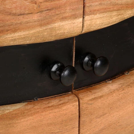 ASUPERMALL Buffet 57x34x75 Cm Bois D'acacia Massif 4 ASUPERMALL Buffet 57x34x75 Cm Bois D'acacia Massif – Image 4