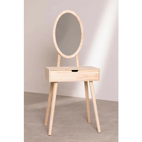 Coiffeuse En Pin Et MDF Bella SKLUM MDF - Bois De Pin Bois Naturel - Bois Naturel Bois Naturel 3 Coiffeuse En Pin Et MDF Bella SKLUM MDF - Bois De Pin Bois Naturel - Bois Naturel Bois Naturel – Image 3