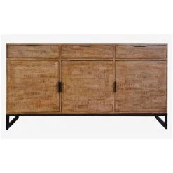Paris Prix - Buffet 3 Portes & 3 Tiroirs "bolta" 150cm Naturel -Buffet et enfilade Soldes 33662595 3