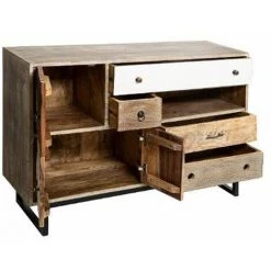 ATMOSPHERA, CRŽATEUR D'INTŽRIEUR Buffet 4 Tiroirs Et 3 Portes "Koval" 115cm Naturel -Buffet et enfilade Soldes 33662779 2