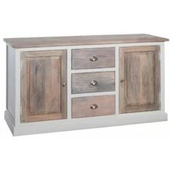 ATMOSPHERA, CRATEUR D'INTRIEUR Buffet 2 Portes & 3 Tiroirs "Aleria" 150cm Naturel