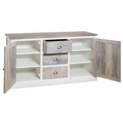 ATMOSPHERA, CRATEUR D'INTRIEUR Buffet 2 Portes & 3 Tiroirs "Aleria" 150cm Naturel -Buffet et enfilade Soldes 33664323 3