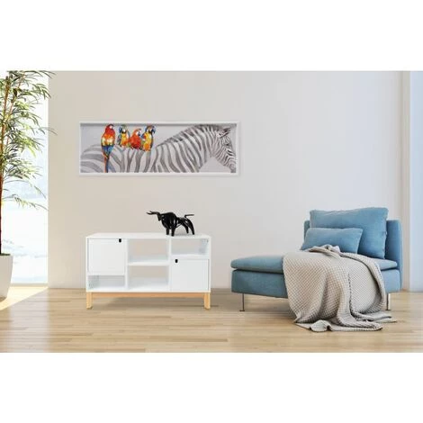 Paris Prix - Buffet Design "valérie" 100cm Blanc 2 Paris Prix - Buffet Design "valérie" 100cm Blanc – Image 2