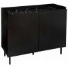 ATMOSPHERA, CRŽATEUR D'INTŽRIEUR Buffet Design 2 Portes "Mapu" 100cm Noir