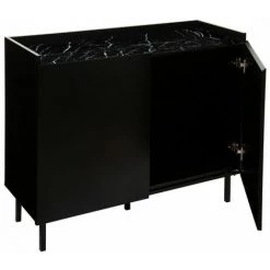 ATMOSPHERA, CRŽATEUR D'INTŽRIEUR Buffet Design 2 Portes "Mapu" 100cm Noir -Buffet et enfilade Soldes 33672669 5