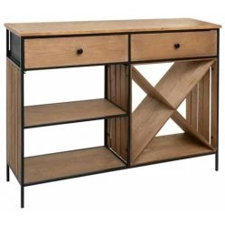 ATMOSPHERA, CRATEUR D'INTRIEUR Comptoir De Bar En Bois "Bakos" 118cm Naturel