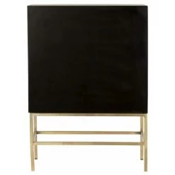 Paris Prix - Buffet 2 Portes & 2 Tiroirs "mangier" 140cm Noir & Or -Buffet et enfilade Soldes 33676615 4