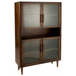 Paris Prix - Buffet 4 Portes En Bois "vince" 160cm Marron
