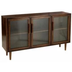 Paris Prix - Buffet 3 Portes En Bois "vince" 150cm Marron