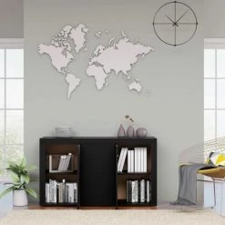 TRUE DEAL Buffet Noir 120x36x69 Cm Aggloméré 7 TRUE DEAL Buffet Noir 120x36x69 Cm Aggloméré -Buffet et enfilade Soldes 33765103 3