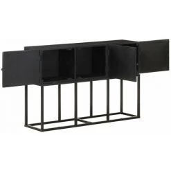 ASUPERMALL Buffet 115x30x76 Cm Bois Massif De Manguier 9 ASUPERMALL Buffet 115x30x76 Cm Bois Massif De Manguier -Buffet et enfilade Soldes 33854757 5