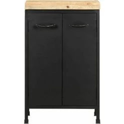 Buffet 47x35x76 Cm Bois De Manguier Brut VidaXL 7 Buffet 47x35x76 Cm Bois De Manguier Brut VidaXL -Buffet et enfilade Soldes 33912643 3