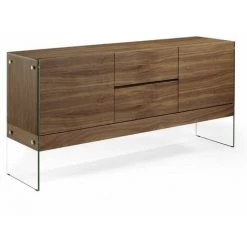 Paris Prix - Buffet 2 Portes Design "justine" 180cm Naturel