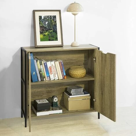 SoBuy FSB37-T Buffet Commode Meuble De Rangement Table Console Placard Avec 2 Portes 2 SoBuy FSB37-T Buffet Commode Meuble De Rangement Table Console Placard Avec 2 Portes – Image 2