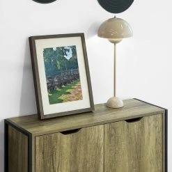 SoBuy FSB37-T Buffet Commode Meuble De Rangement Table Console Placard Avec 2 Portes 8 SoBuy FSB37-T Buffet Commode Meuble De Rangement Table Console Placard Avec 2 Portes -Buffet et enfilade Soldes 34335390 4