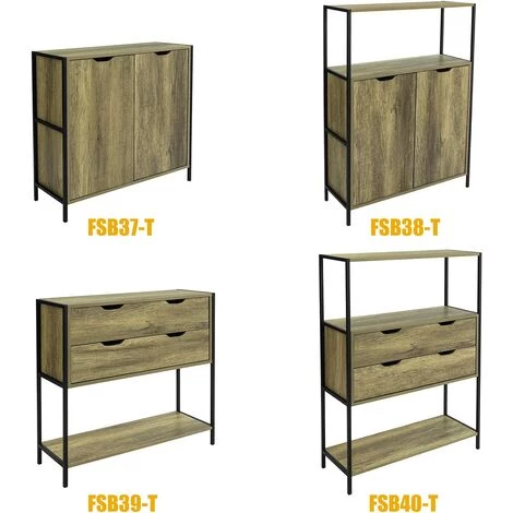SoBuy FSB37-T Buffet Commode Meuble De Rangement Table Console Placard Avec 2 Portes 5 SoBuy FSB37-T Buffet Commode Meuble De Rangement Table Console Placard Avec 2 Portes – Image 5