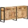 Buffet 172x35x80 Cm Bois De Manguier Massif VidaXL