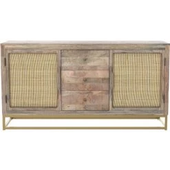 RENDEZ VOUS DéCO Buffet Sangia 2 Portes 3 Tiroirs - Marron