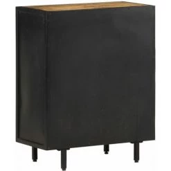 VidaXL Buffet 60x30x75 Cm Bois De Manguier Brut - Brun -Buffet et enfilade Soldes 35653857 4