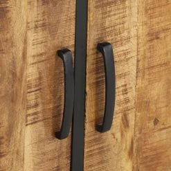 VidaXL Buffet 60x30x75 Cm Bois De Manguier Brut - Brun -Buffet et enfilade Soldes 35653857 5