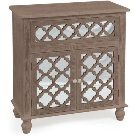 Paris Prix - Buffet 1 Tiroir & 2 Portes "cléophée" 81cm Naturel 1 Paris Prix - Buffet 1 Tiroir & 2 Portes "cléophée" 81cm Naturel