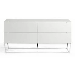 Paris Prix - Buffet 4 Tiroirs Design "marnie" 160cm Blanc -Buffet et enfilade Soldes 35754286 3