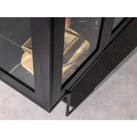 Buffets BOBOCHIC - Buffet 140cm PALMACO Noir - Noir 5 Buffets BOBOCHIC - Buffet 140cm PALMACO Noir - Noir – Image 5