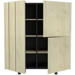 Buffet Haut 3 Portes RUSH - Fabrication Française - Calicosy - Bois Clair -Buffet et enfilade Soldes 36336104 4