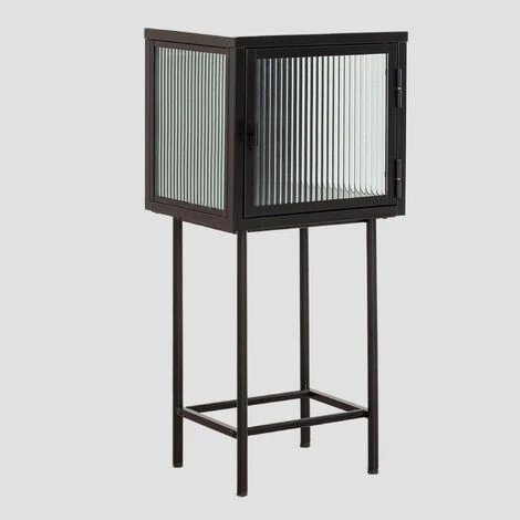 Vitrine D'entrée En Métal Et Verre Vertal SKLUM Acier - Noir 1 Vitrine D'entrée En Métal Et Verre Vertal SKLUM Acier - Noir