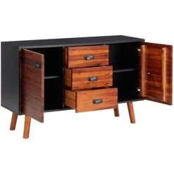 VidaXL Buffet 110x35x70 Cm Bois D'acacia Massif Et MDF - Brun 6 VidaXL Buffet 110x35x70 Cm Bois D'acacia Massif Et MDF - Brun -Buffet et enfilade Soldes 36783522 2