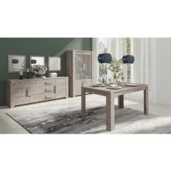 PRICE FACTORY Buffet, Bahut, Enfilade Grand Modèle AMEK 3 Portes Et 3 Tiroirs. Meuble Design Et Tendance. - Marron 5 PRICE FACTORY Buffet, Bahut, Enfilade Grand Modèle AMEK 3 Portes Et 3 Tiroirs. Meuble Design Et Tendance. - Marron -Buffet et enfilade Soldes 36811924 3