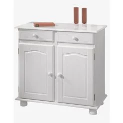 Paris Prix - Bahut 2 Portes & 2 Tiroirs Bois "alienor" 88cm Blanc 7 Paris Prix - Bahut 2 Portes & 2 Tiroirs Bois "alienor" 88cm Blanc -Buffet et enfilade Soldes 36814699 3