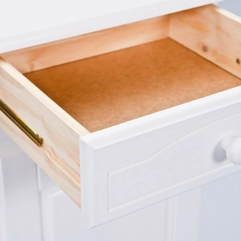 Paris Prix - Bahut 2 Portes & 2 Tiroirs Bois "alienor" 88cm Blanc 5 Paris Prix - Bahut 2 Portes & 2 Tiroirs Bois "alienor" 88cm Blanc – Image 5