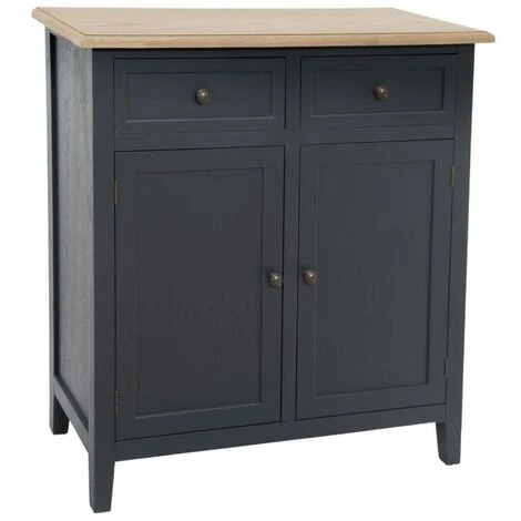 ATMOSPHERA, CRATEUR D'INTRIEUR Buffet 2 Tiroirs & 2 Portes "Damiano" 85cm Gris 1 ATMOSPHERA, CRATEUR D'INTRIEUR Buffet 2 Tiroirs & 2 Portes "Damiano" 85cm Gris