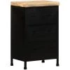 ASUPERMALL Buffet 47x35x76 Cm Bois De Manguier Brut