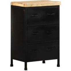 ASUPERMALL Buffet 47x35x76 Cm Bois De Manguier Brut 7 ASUPERMALL Buffet 47x35x76 Cm Bois De Manguier Brut -Buffet et enfilade Soldes 37028348 3