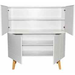 Paris Prix - Buffet Design 4 Portes "woldy" 101cm Blanc -Buffet et enfilade Soldes 37042029 3