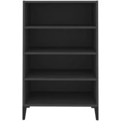 Buffet 57x35x90 Cm Aggloméré Gris VidaXL -Buffet et enfilade Soldes 37485634 4