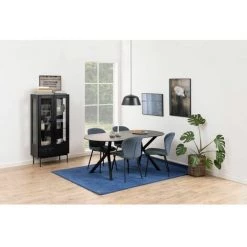 Rangement Vitrine BOBOCHIC - Rangement Vitrine 75cm PALCAMO Noir - Noir -Buffet et enfilade Soldes 38232707 3