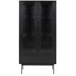 Rangement Vitrine BOBOCHIC - Rangement Vitrine 75cm PALCAMO Noir - Noir -Buffet et enfilade Soldes 38232707 4