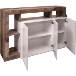 Dmora Buffet Moderne Avec 3 Portes Et étagères, Meuble TV De Salon, Buffet De Cuisine, Buffet Made In Italy, 146x62xh93 Cm, Couleur Blanc Et Poire 9 Dmora Buffet Moderne Avec 3 Portes Et étagères, Meuble TV De Salon, Buffet De Cuisine, Buffet Made In Italy, 146x62xh93 Cm, Couleur Blanc Et Poire -Buffet et enfilade Soldes 38613773 5